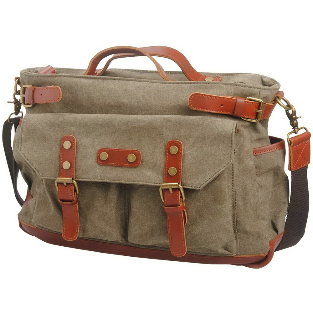 * Sale * - Small Canvas GYM Bag Duffle Bag Overnight Bag Tote Bag w Real Leather